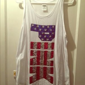 PINK American Flag 🇺🇸 tank top